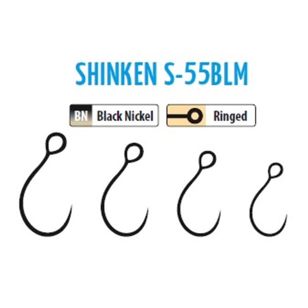Trabucco Shinken Hooks S-55BLM BN #8 Baardloze Roofvishaak 10 stuks