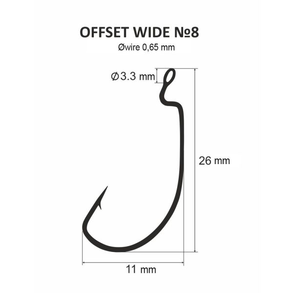 DS Offset wide No. 8. (6st/verpakking)