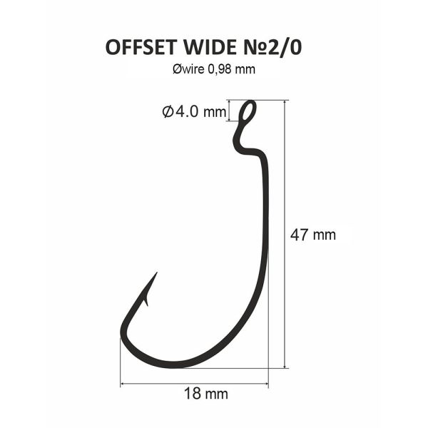 DS Offset wide No. 2/0 (4st/verpakking)