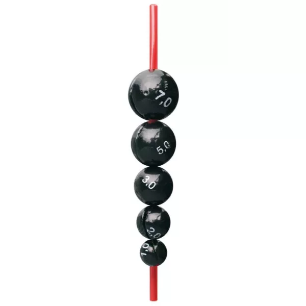 Cralusso - Gecentreerd lood met beschermbuis 5st/pak - Rond lood - 12gr