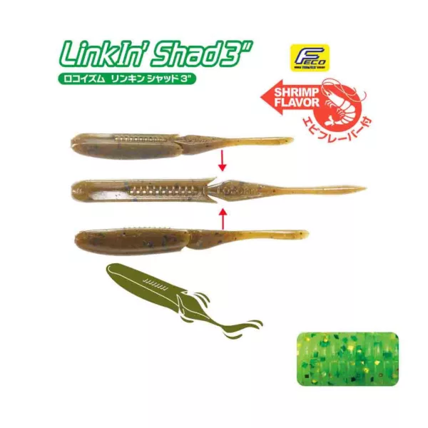 Tiemco Linkin Shad 10cm 152 Plasztik Csali 9db