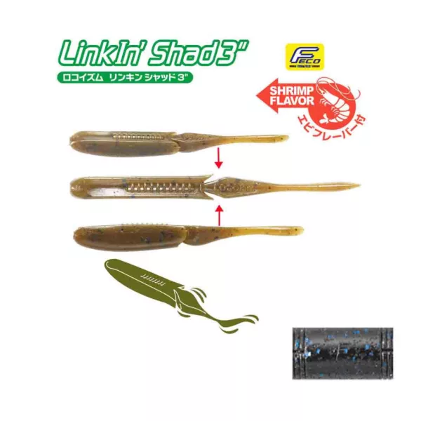 Tiemco Linkin Shad 12,5cm 112 Plasztik Csali 5db