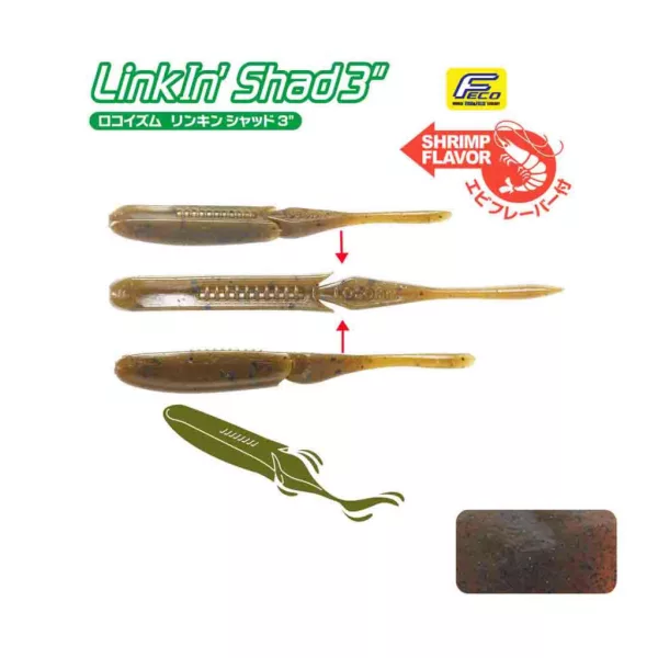 Tiemco Linkin Shad 12,5cm 133 Plasztik Csali 5db