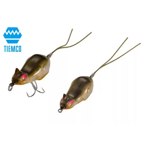 Tiemco Wild Mouse Mini Hard 3,5cm 2,5gr 04 Clear Moss Green Egér Utánzat