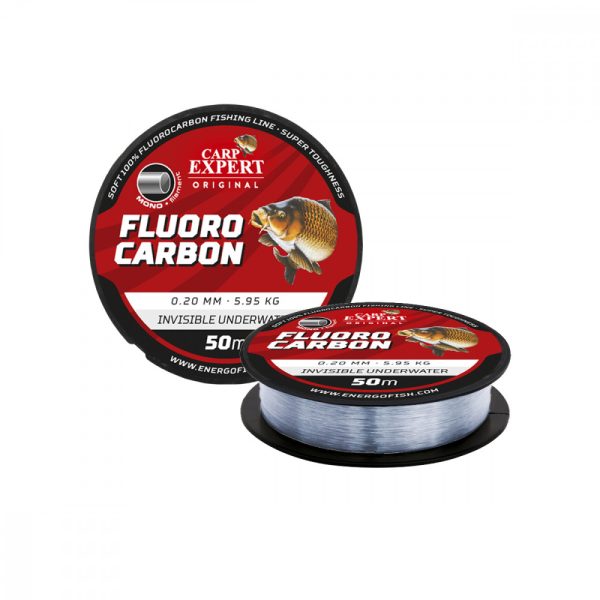 Carp Expert Fluorocarbon 0,2 50M 5,95 Transparant