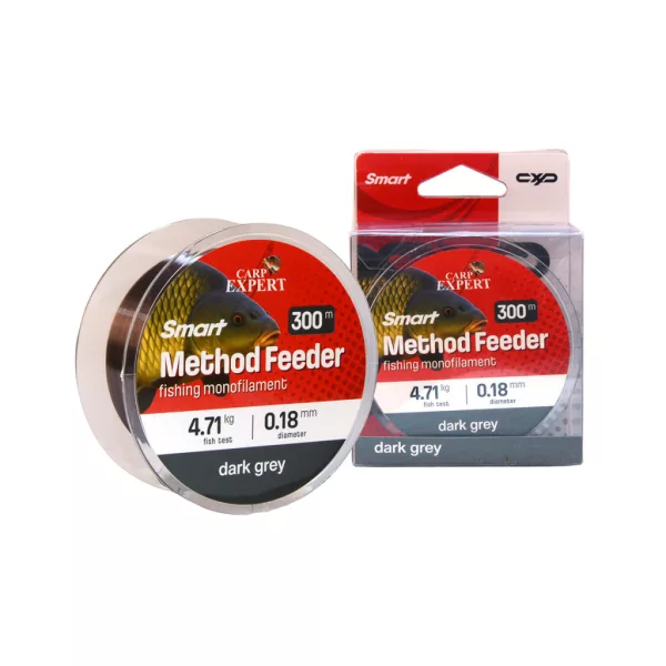 Carp Expert Smart Method Feeder Sötétszürke 0,25mm Monofil Főzsinór 300m