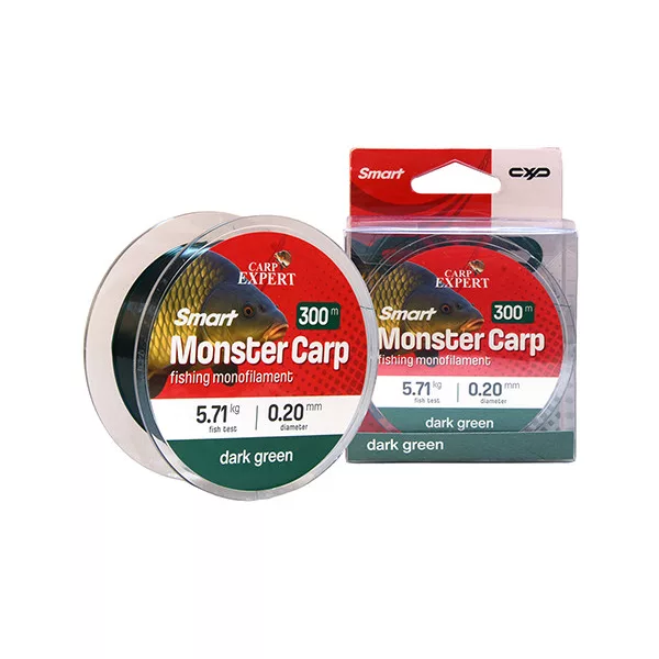 Carp Expert Smart Monster Carp Sötétzöld 0,30mm Monofil Főzsinór 300m