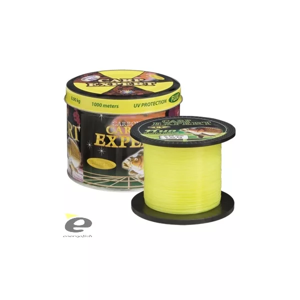 Lijn Carp Expert Uv Fluo 0,25Mm 1000M in metalen doos