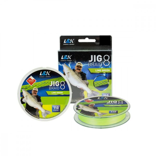 Lijn L&K Jig Braid 0,18Mm 10.3 Kg 110M Lime Green