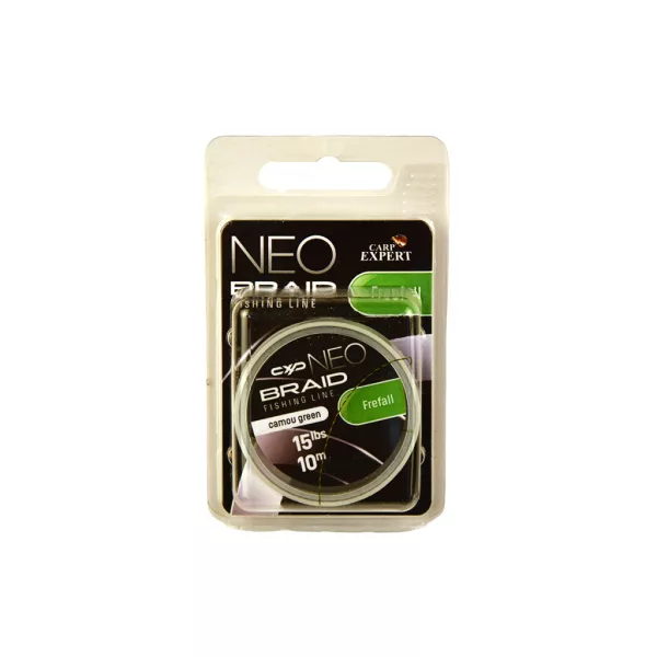 Carp Expert Neo Freefall Camou Green 15lbs Kikönnyített Fonott Előkezsinór 10m