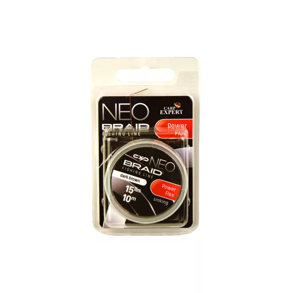 Carp Express Neo Powerlex Dark Brown 15lbs Kopásálló Fonott Süllyedő Előkezsinór 10m