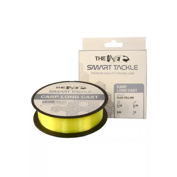 The One Carp Long Cast Fluo Geel 600m 0.20mm Monofil Hoofdlijn