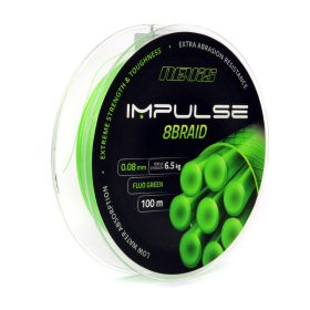   Nevis Impulse 8Braid 100m 0.20mm Gevlochten hoofdlijn-Fluo groen