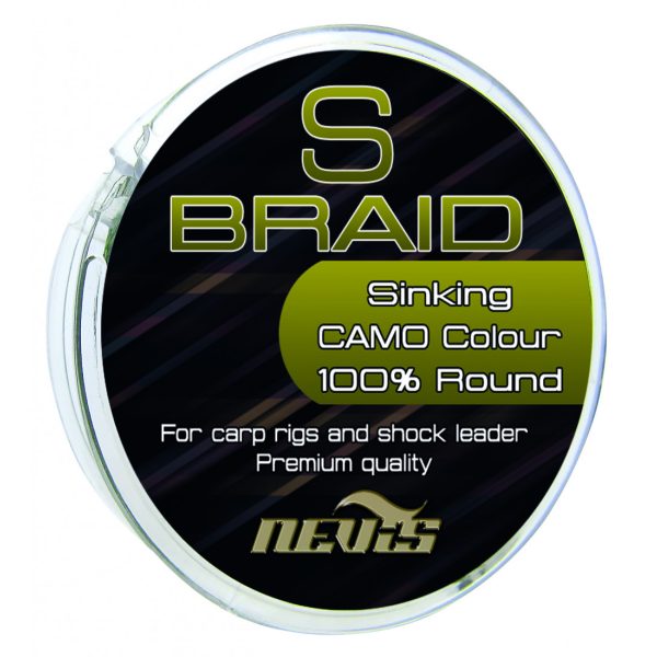 Nevis S Braid 15m 0.10mm Gevlochten onderlijn-Groen
