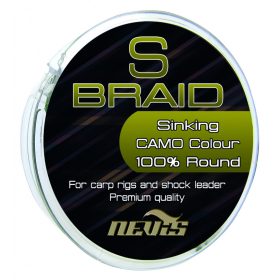 Nevis S Braid 15m 0.12mm Gevlochten onderlijn-Groen