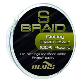 Nevis S Braid 15m 0.22mm Gevlochten onderlijn-Groen