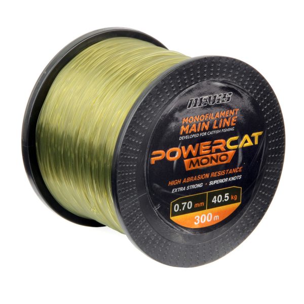 Nevis Powercat Mono 300m 0.70mm Monofil hoofdlijn-Donkergroen