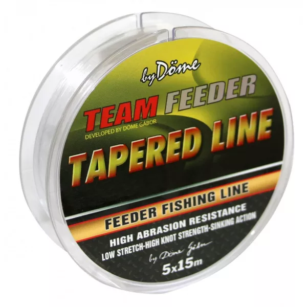 Team Feeder By Döme Tapered Leader 15m x5 0.20-0.31 Monofil lijn
