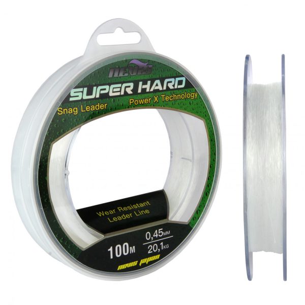 Nevis Super Hard Snag Leader 100m 0.55mm Voorslaglijn-Transparant