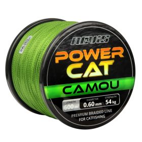   Nevis Powercat Gevlochten lijn 600m 0.45mm Gevlochten hoofdlijn-Camou