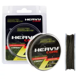   Carp Academy Heavy Core 10m 0.62mm 35lb Camo Gevlochten onderlijn-Modder