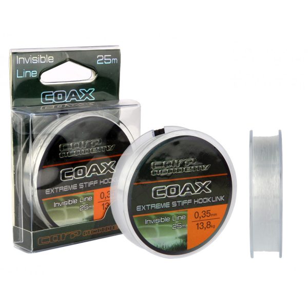 Carp Academy Coax Monofil onderlijn 25m 0.45mm-Transparant
