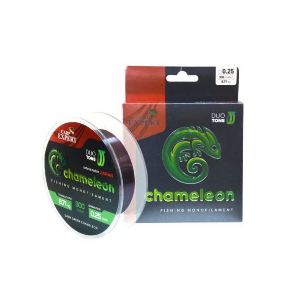 Carp Expert Chameleon Shiny Dark Green 0,28mm 300m Monofil Hoofdlijn