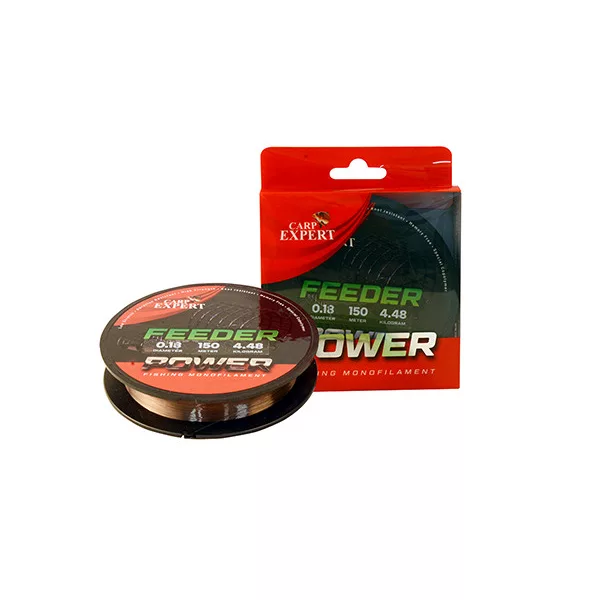 Carp Expert Power Feeder Bruin 150m 0.25mm Monofilament Hoofdlijn