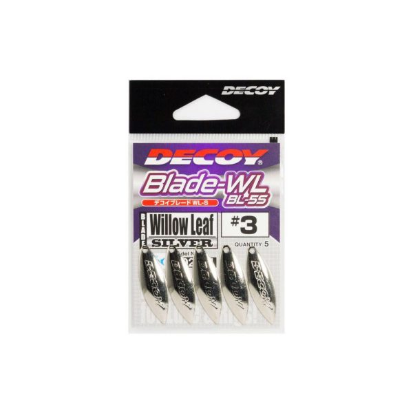 Decoy BL-5S Willow Leaf Silver 3 Spinner Blade 5db