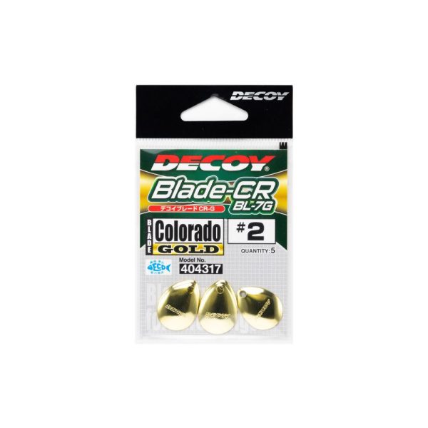 Decoy BL-7G Cr Colorado Gold 2 Spinner Blade 5db
