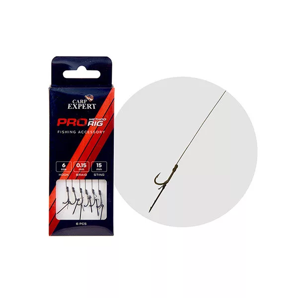 Carp Expert Pro Method Feeder Bait Spike Onderlijn 10 6st