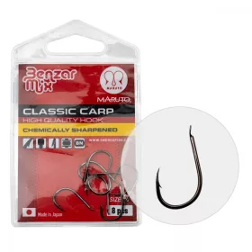   BENZÁR CLASSIC CARP HAAK 14 10ST/PAK - Feederhaak - Haak met weerhaak, Haak met plaatje