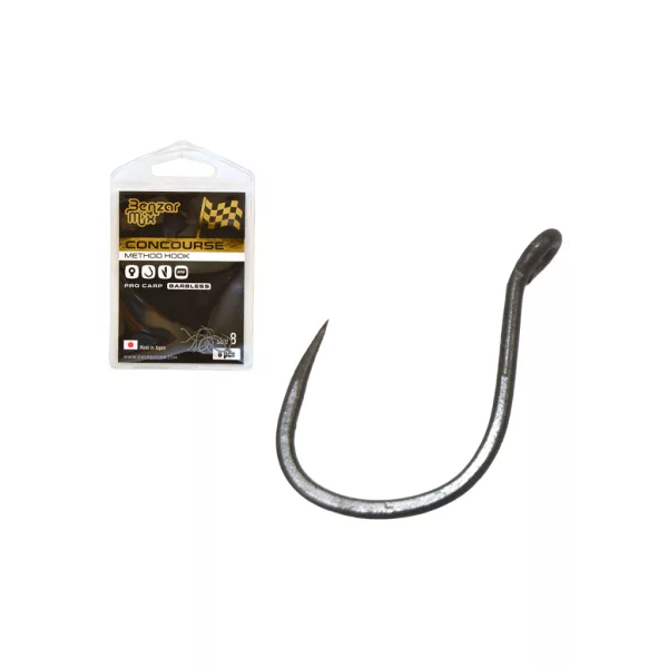 Benzár Mix Concourse Pro Carp 16 Füles, Szakáll Nélküli Pontyozó Horog 8db