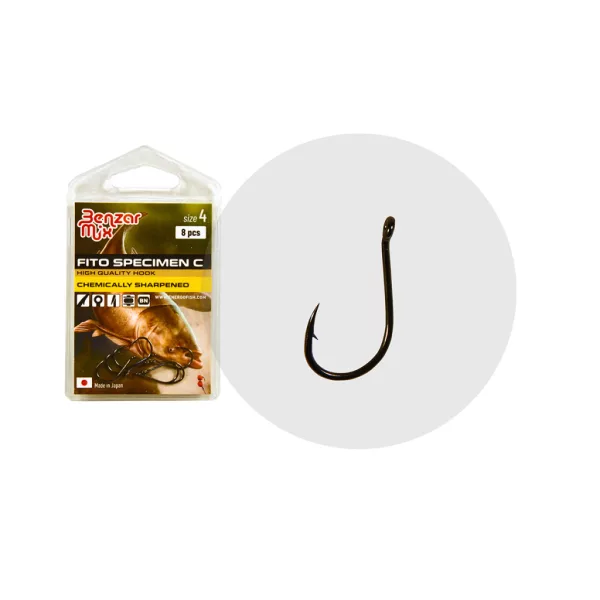 Benzár Mix Fito Specimen-C 4 Oog, Weerhaak Zilverkarper Haak 8st