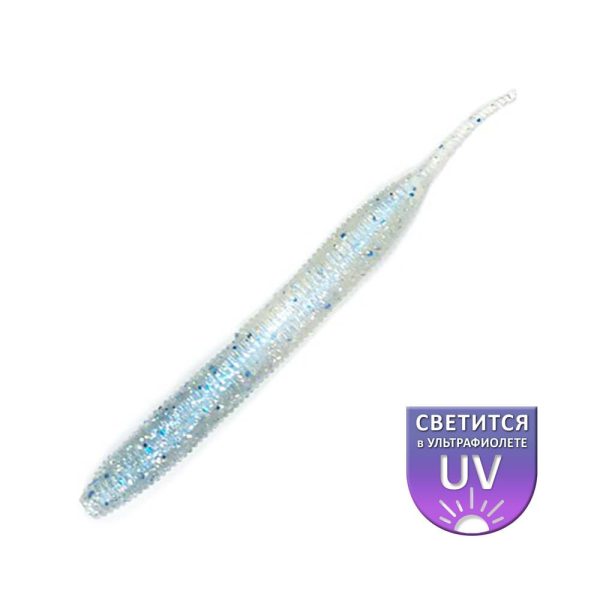 DS Sexy Worm 7,62cm Fantoom 10 stuks/verpakking plastic kunstaas