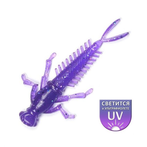 DS Nymph 5,08cm Violet 10 stuks/verpakking plastic kunstaas