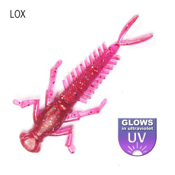 DS Nymph 5,08cm Lox 10 stuks/verpakking plastic kunstaas