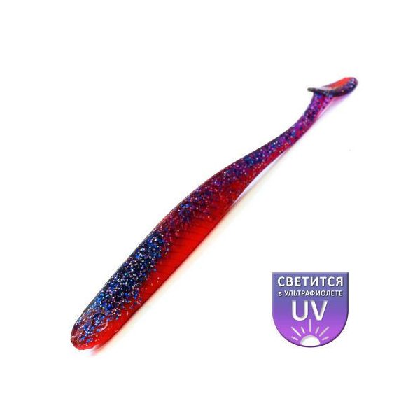DS Alburnus FAT 10,16cm Vuur-violet 4 stuks/verpakking plastic kunstaas