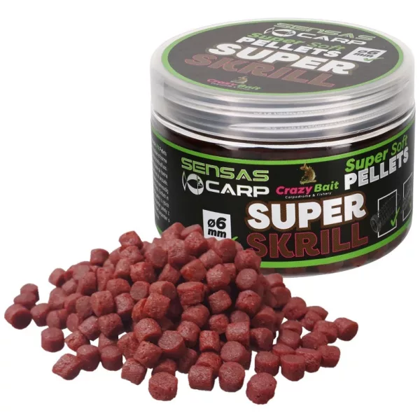 Sensas Super Soft Super Krill 6mm Haakpellet 60gr