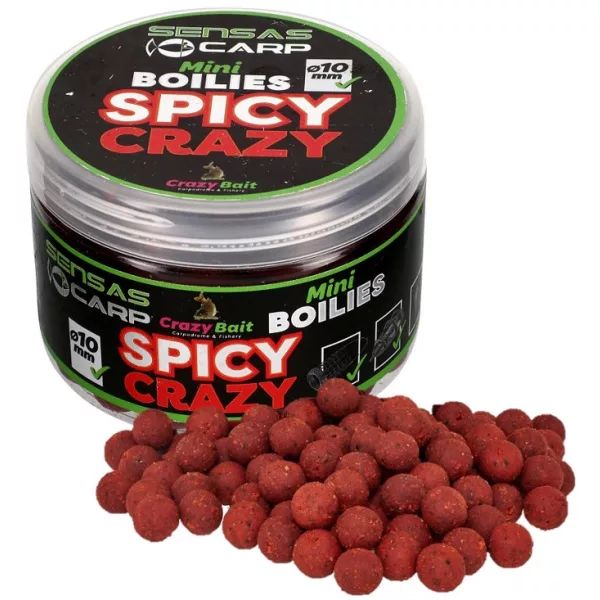 Sensas Mini Boilies Crazy Spicy 10mm Aas Boilie 80gr