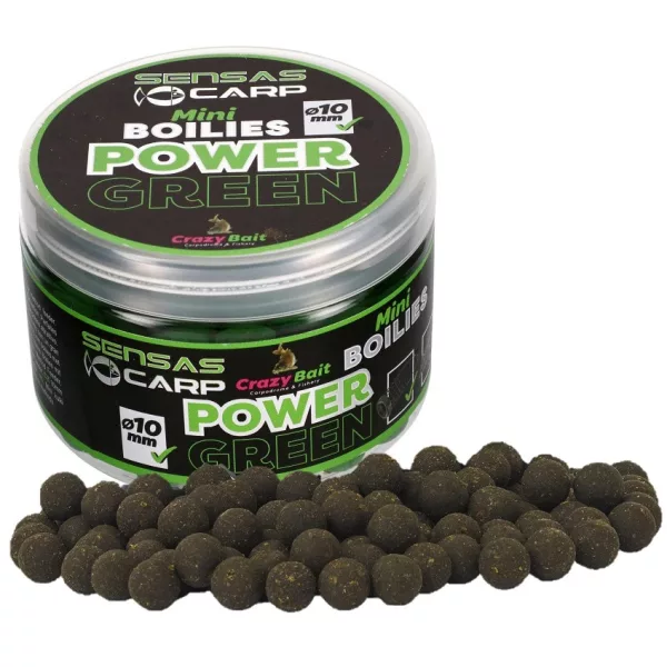 Sensas Mini Boilies Crazy Green 10mm Aas Boilie 80gr
