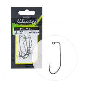   Wizard Pro-V Jig Met oog en weerhaak 4/0 Offset haak voor spinvissen