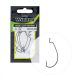 Wizard Wide Gap Worm Met oog en weerhaak 2/0 Offset haak voor spinvissen