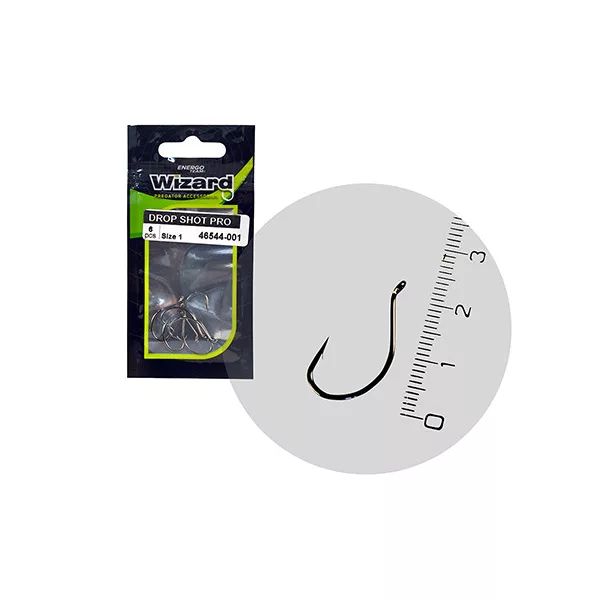 Wizard Drop Shot Pro Ooghaak met weerhaak 2 6 stuks Spin-offset Haak