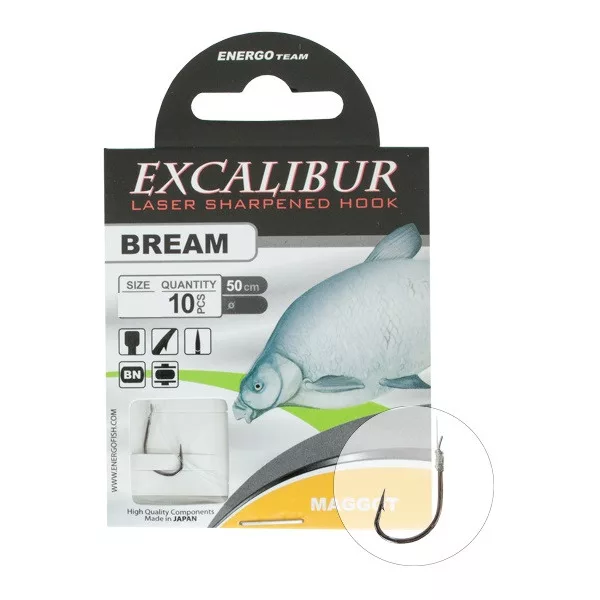 Excalibur Gebonden Haak Bream Maggot, Bn Nr.10