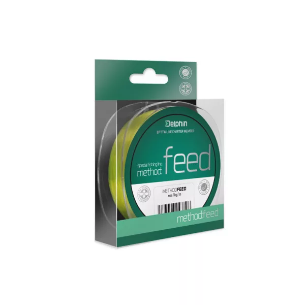 Delphin METHOD FEED 300m/geel 0,16mm 5,3lbs