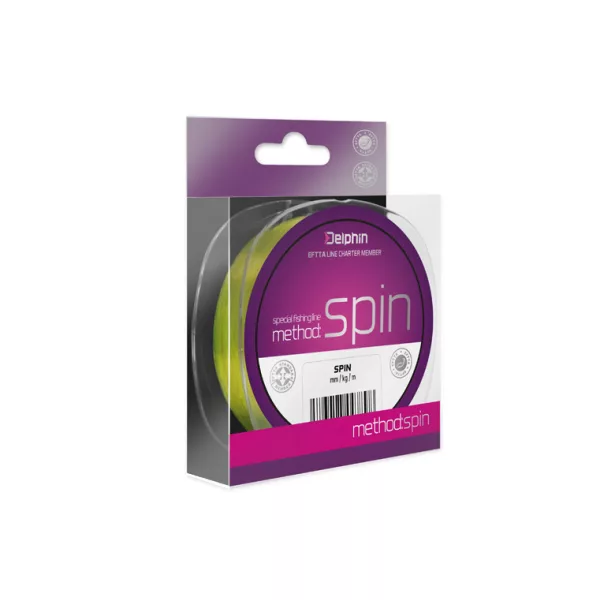 Delphin METHOD SPIN  200m/geel 0,28mm 14,3lbs