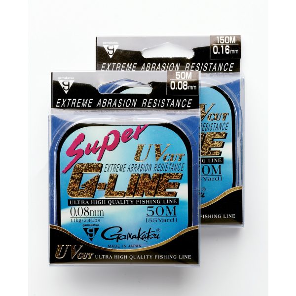 Gamakatsu Super G-line 50m 0.08mm Monofil onderlijn-Groen