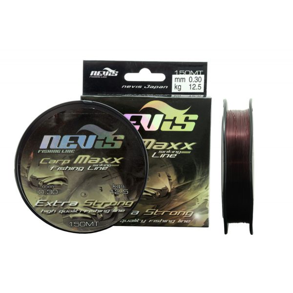 Nevis Karper Maxx 150m 0.14mm Monofil hoofdlijn-Bruin