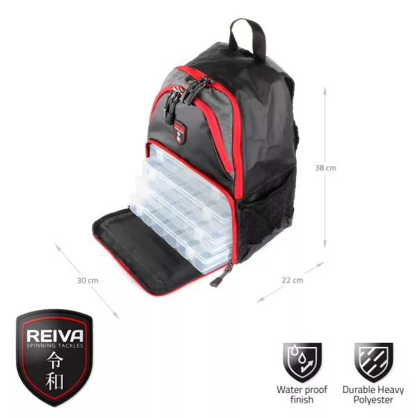 Reiva Spinrugzak L met 4 dozen Spinvistas